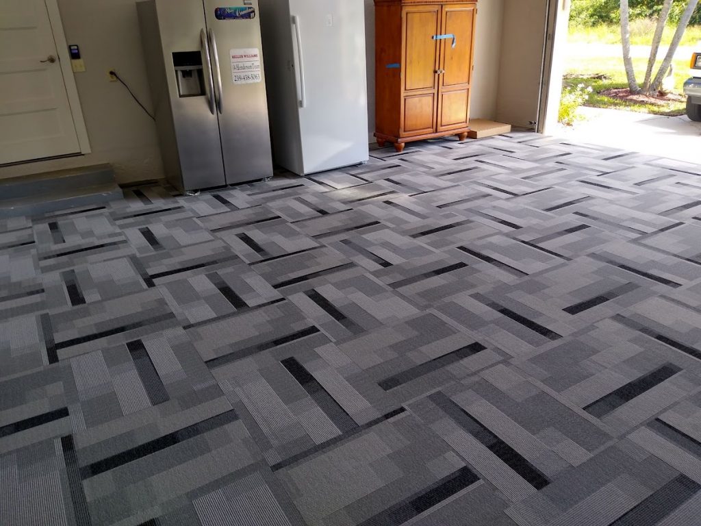 Garage carpet Installation-Naples-Florida